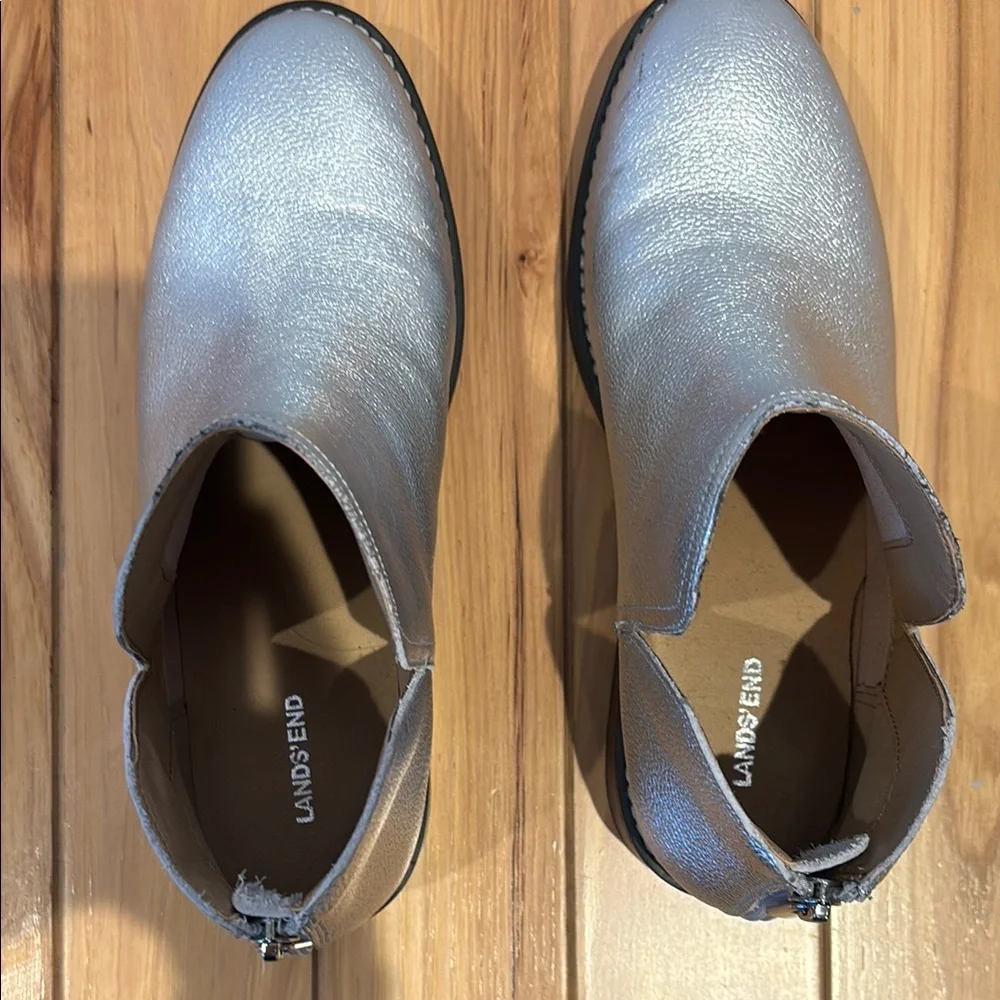 Landsend Shiny Metallic Ankle Boots - Picture 6 of 7